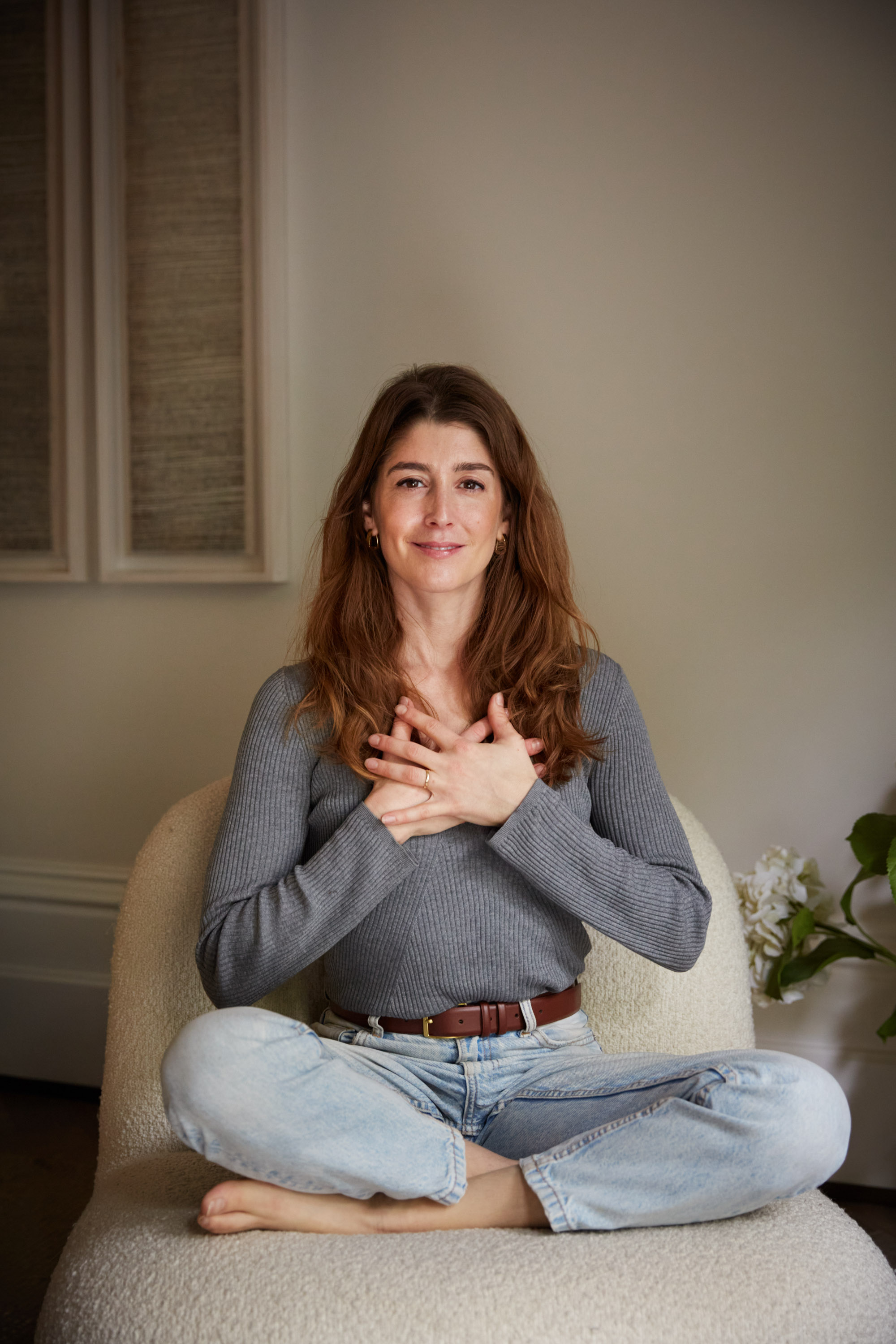 Jessica Baccanello, hands on heart
